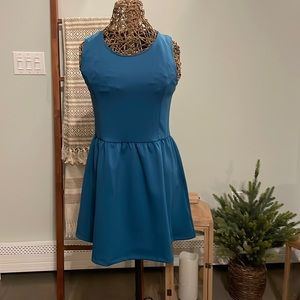 NWT H&M dark turquoise sleeveless mini dress size M